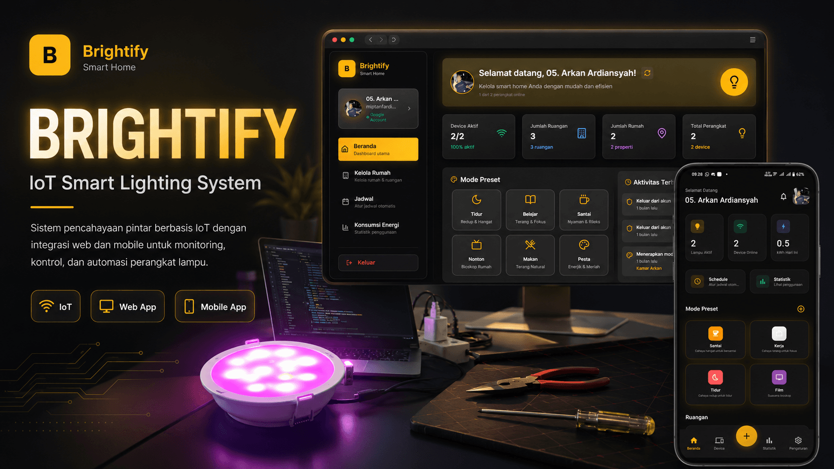 Preview Brightify IoT Smart Lighting System