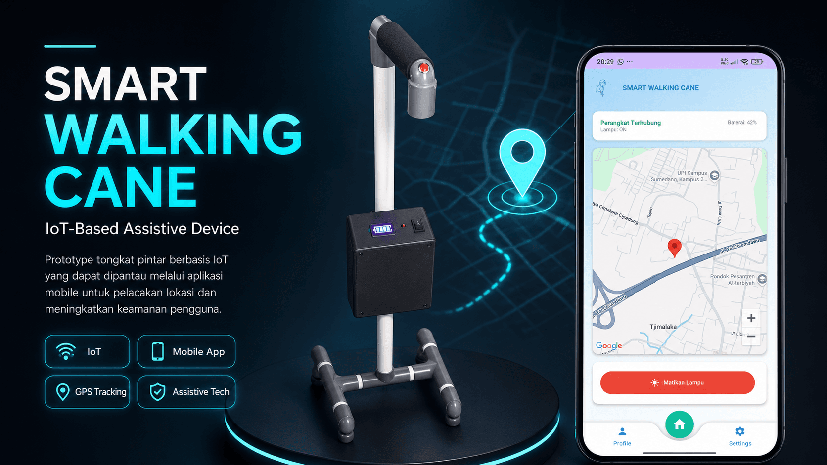 Preview Smart Walking Cane IoT-Based Assistive Device